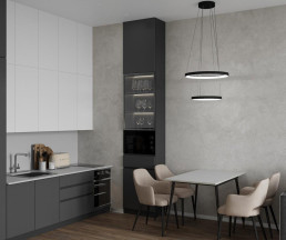 Дизайн однокомнатной квартиры 40 кв. м в ЖК Скандинавия Юг_1