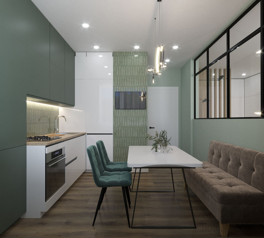 Дизайн однокомнатной квартиры по адресу ул. Генерала Донскова, дом 23, корпус 3_4 Дизайн однокомнатной квартиры по адресу ул. Генерала Донскова, дом 23, корпус 3_4