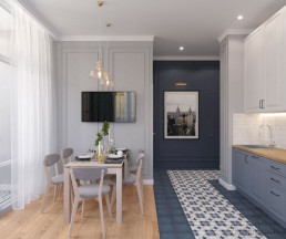 Дизайн трехкомнатной квартиры по адресу: улица Эдварда Грига, дом 17_2