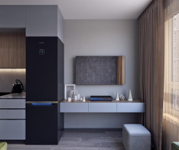 Дизайн 1-комнатной квартиры 40 кв.м в ЖК Домашний_2