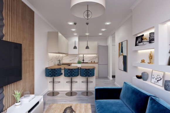 Дизайн двухкомнатной квартиры в ЖК Новая звезда_0