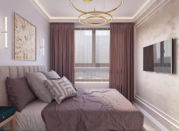 Дизайн квартиры 34 кв.м в ЖК Селигер Сити_7 Дизайн квартиры 34 кв.м в ЖК Селигер Сити